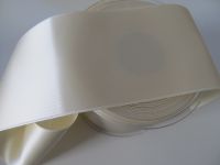 1,20 m Satinband - Double Face - 70 mm creme