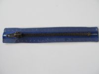 Reißverschluss antik - 14 cm - tinte