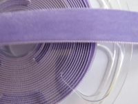 Samtband - Nylvalour - 16 mm - violet