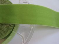 Samtband - Nylvalour - 22 mm - apple green