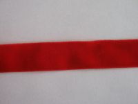 Samtband elastisch - 16 mm - rouge