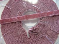 2,80 m Samtband - 9 mm - altrosa