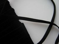7,60 m Samtband - Taftrücken - 5 mm - schwarz