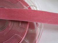 Samtband - 16 mm - altrosa