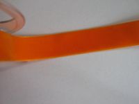 Samtband - Nylvalour - 22 mm - orange