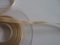 Satinband - Double face - 6 mm - beige
