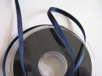 Satinband - Double face - 6 mm - navy