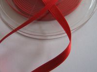 Satinband - Double face - 6 mm - rouge