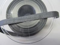 13,00 m Satinband - Double face -  elastisch - 10 mm elephant