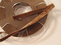 Samtband doppelseitig - 9 mm - tabac
