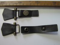 Verschluss - Schliesse - dunkelbraun altmessing