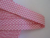 Schrägband Bw - 40/20 - vichy - rosa