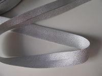 Schrägband Lurex - 40/20 - silber