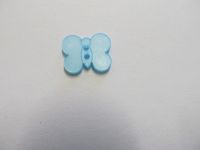 Vintage Knopf - Schmetterlin - 18 mm - blau