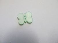 Vintage Knopf - Schmetterlin - 18 mm - grün