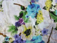 Preview: Baumwoll - Druck - 115 cm - türkis grün