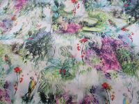 Preview: Baumwoll - Stretch - 145 cm - grün fuchsia