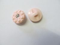 Vintage Knopf - 15 mm - rosa