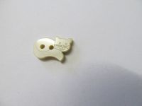 Vintage Knopf - Katze - 18 mm - beige