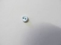 Vintage Knopf - 6 mm - hellblau