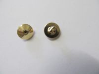 Vintage Knopf - 11 mm - goldfarbig - max 8 Stck