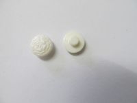 Vintage Knopf - 11 mm - weiss