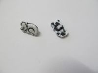 Vintage Knopf - Elefant - 18 mm - weiss
