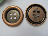Vintage Knopf - 36 mm - braun