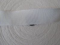 2,30 m Ripsband - Viskose  - Sägekante - 25 mm - ecru