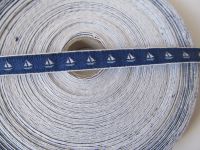 Webborte - 10 mm - Schiffchen dunkelblau