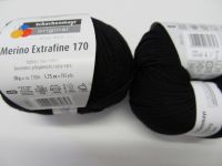Merino Extrafine 170 - 50 g - schwarz