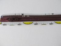 Reißverschluss - 18 cm - bordo