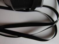Satinband - Double Face - 10 mm schwarz