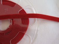 2,40 M Samtband - stretch velvet - 9 mm - scarlet