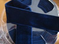 1,50 m Samtband doppelseitig - 36 mm - navy
