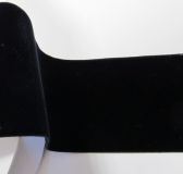 Samtband - Nylvalour- 72 mm - schwarz