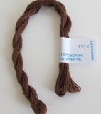 Baumwoll - Stickgarn - einfädig - kastanienbraun