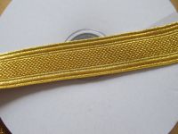 2,30 m Galon Band - Tresse - 25 mm - gold