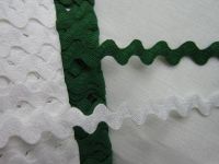 Zackenlitze - 11 mm - weiss