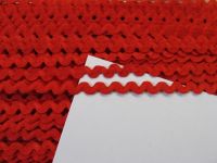 Zackenlitze - 7 mm - rot