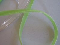 Samtband - Nylvalour - 5 mm - apple green