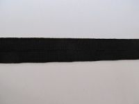 Gummiband mit Knopfloch 25 mm einfach - schwarz