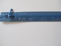 Reißverschluss - 40 cm - azurblau