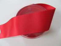 3,35 m Satinband - Double Face - 50 mm tru red