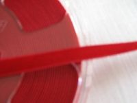 Samtband - 9 mm - scarlett