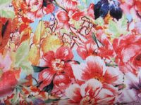 1,85 m Viskose - Jersey Druck - 150 cm - Blumen