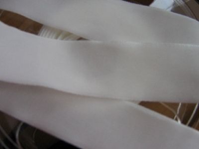 Samtband doppelseitig - 50 mm ecru