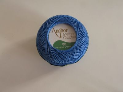 Anchor - Mercer Crochet 80 - 20 g - blau
