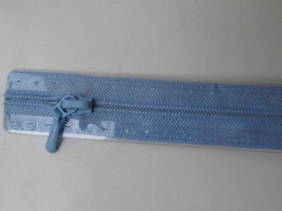 Reißverschluss - 60 cm - hellblau