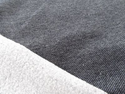 Lammfleece - 140 cm - schwarz